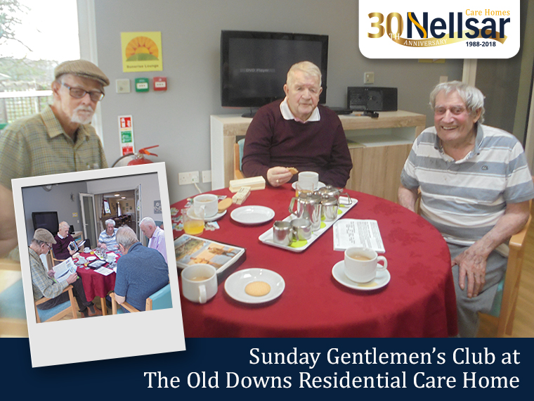 Sunday Gentlemen’s Club at The Old Downs Residential Care Home