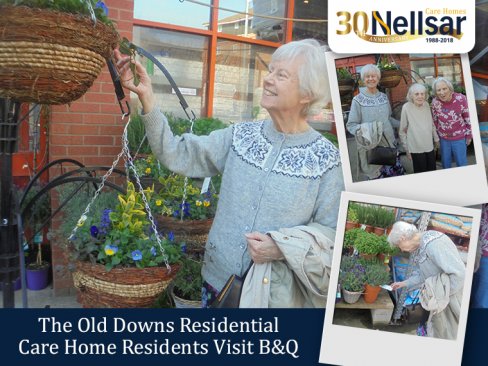 Residents from The Old Downs Residential Care Home Visit B&Q
