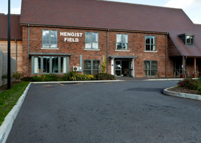 The outside front of Hengist Field Care Home.