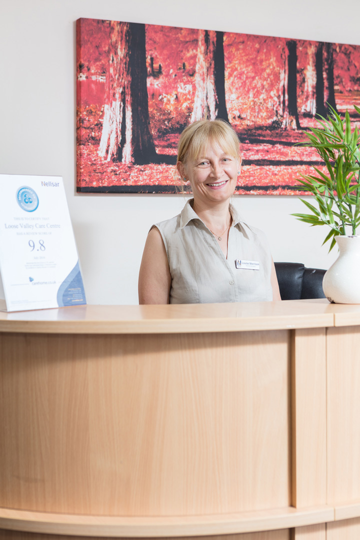 Louise, our Administrator & Receptionist at Loose Valley Care Home.