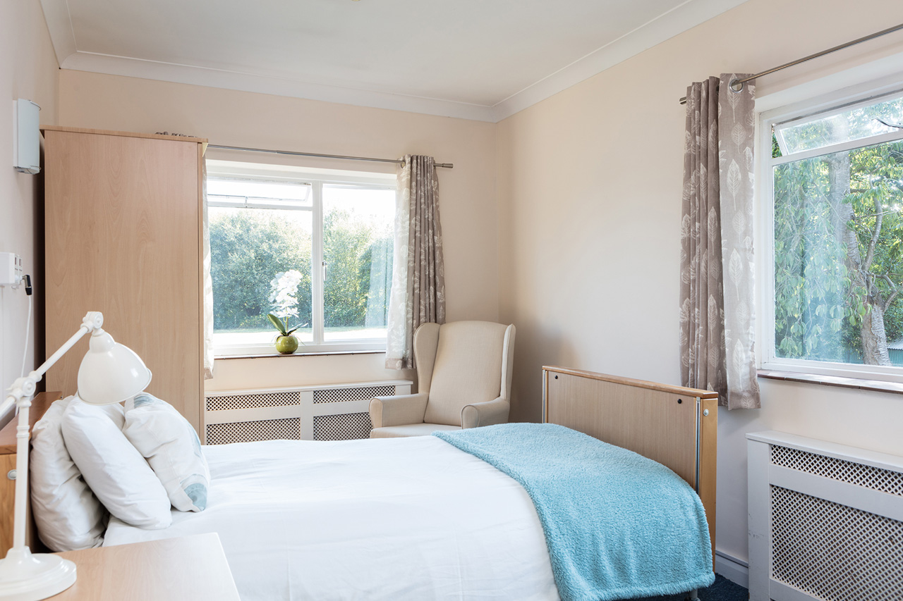 One of Loose Valley Care Home's bedrooms