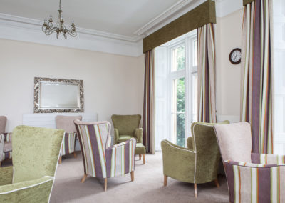 The lounge at Loose Valley Residential Care Home