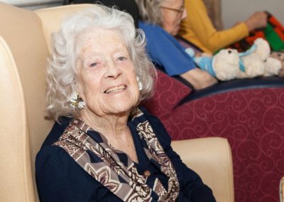 One of our ladies at Lukestone Care Home.