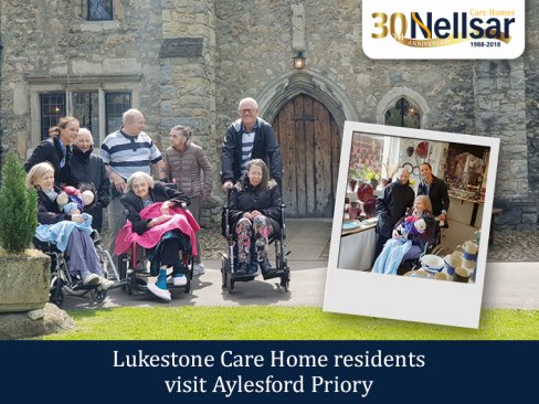 Lukestone Care Home residents visit Aylesford Priory