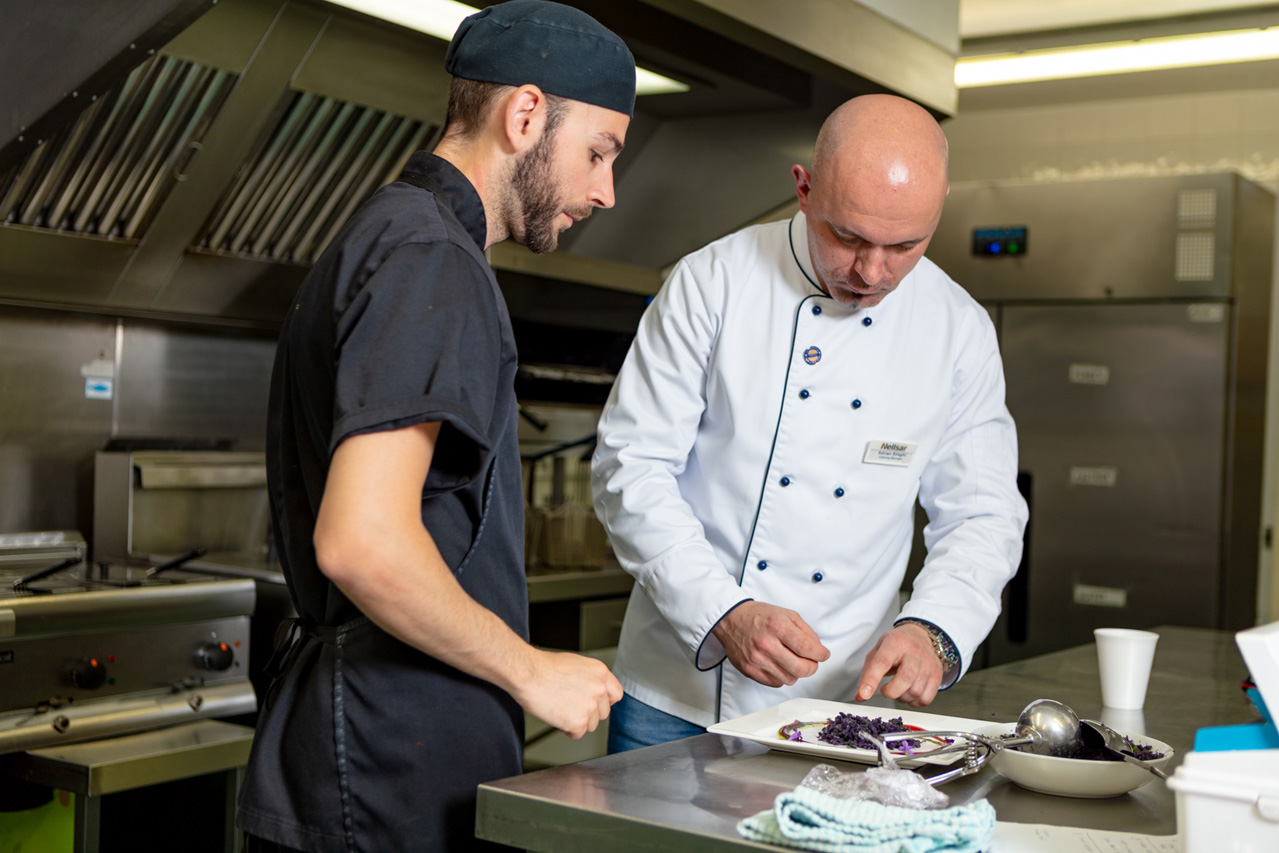 : Head Chef Cosmin leads a strong team to ensure the most delicious and tempting food for their residents