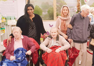 A group of residents and staff at Millbrook Garden Centre