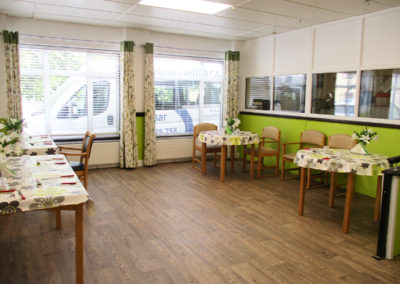 The new dining room at St Winifreds Care Home is very spacious and pleasant