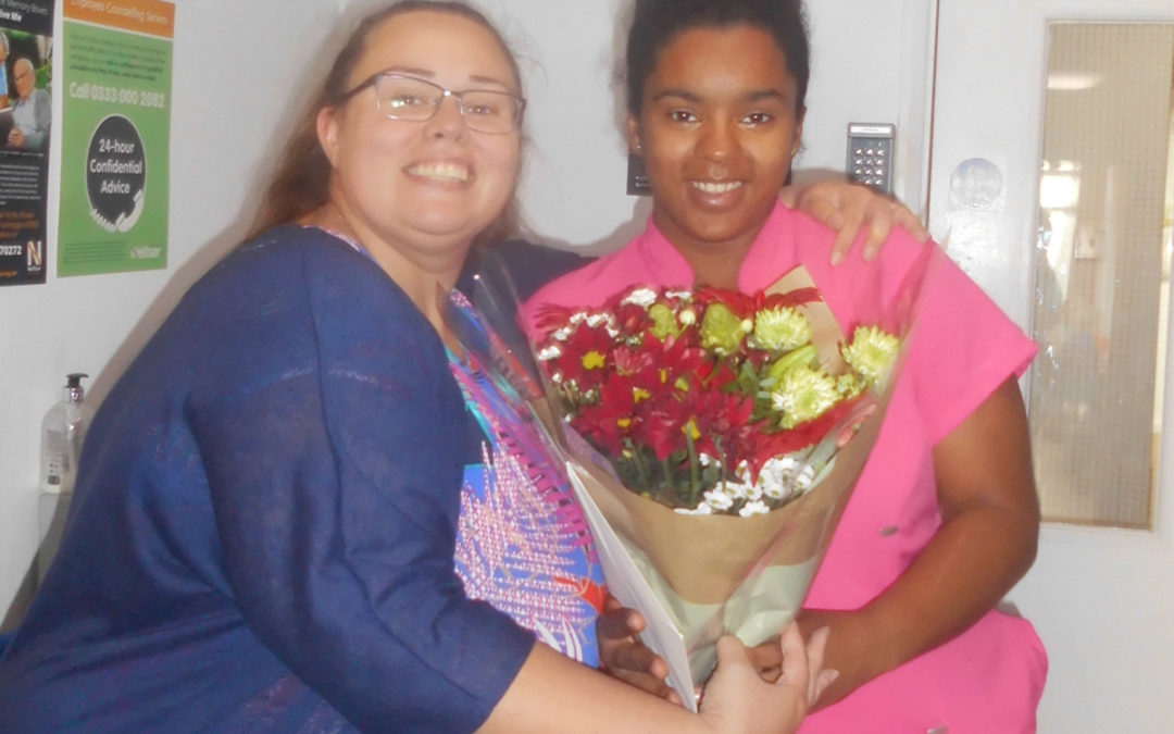 Woodstock Residential Care Home wishes Toni lots of luck for the future