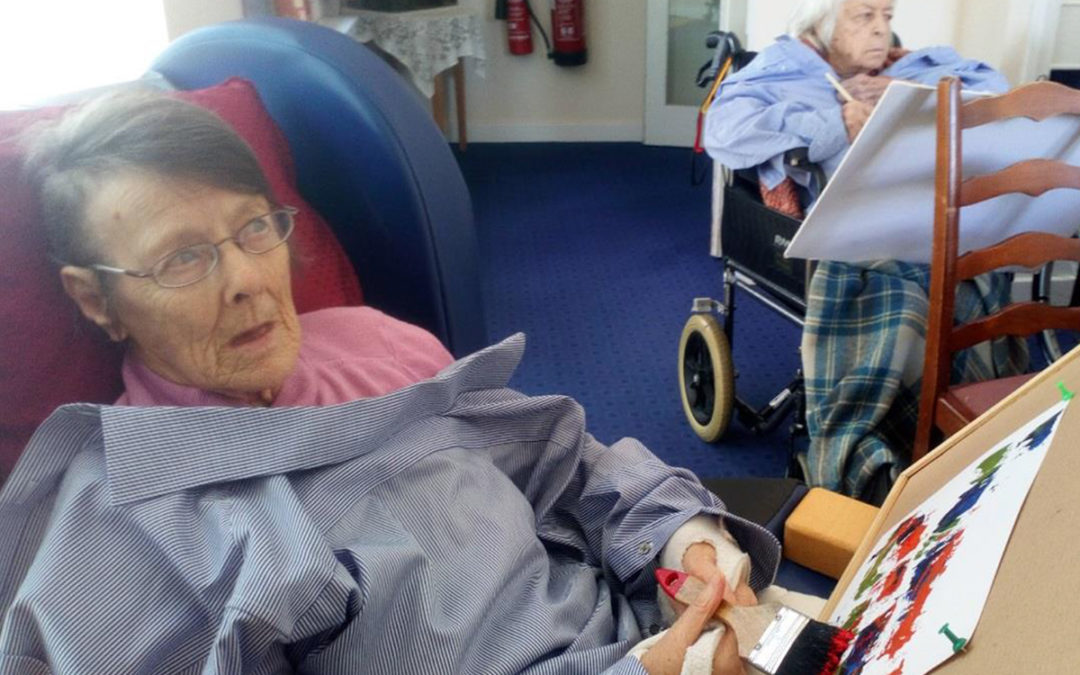Loose Valley Care Home ladies get artistic
