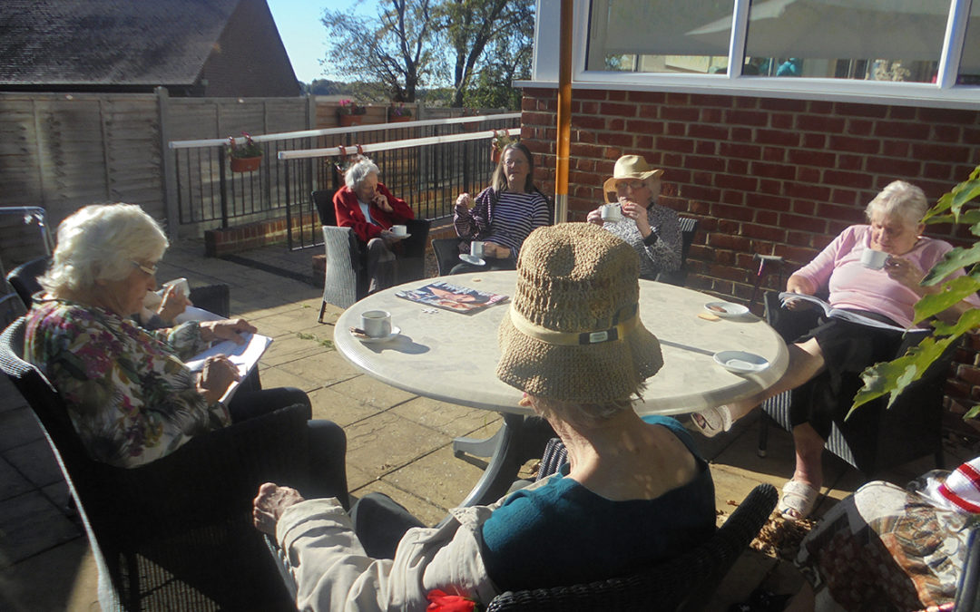 Catching the last rays of summer at The Old Downs Residential Care Home