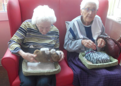 Woodstock Residential Care Home residents with the two Precious Petzzz from Milton Regis Conservative Club