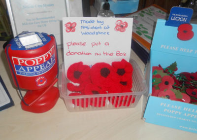 Woodstock Residential Care Home collected for The Royal British Legion