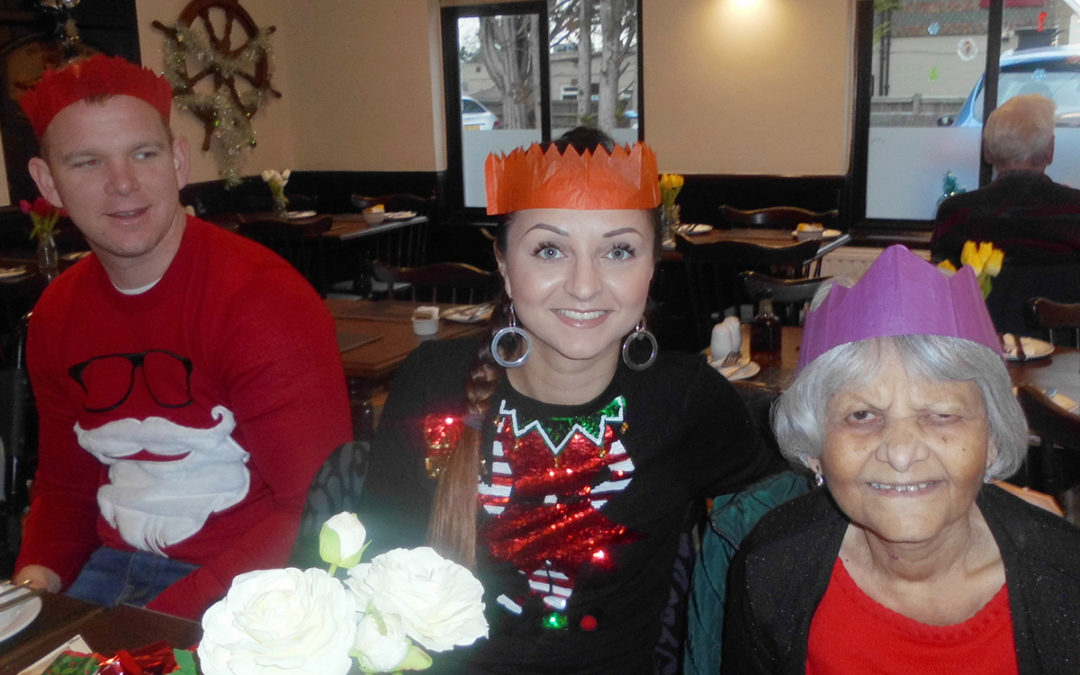 Festive fish and chips for Woodstock Residential Care Home residents