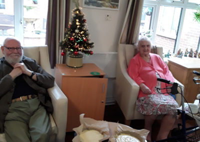 Making cake for New Year at Lulworth House Residential Care Home (2 of 5)