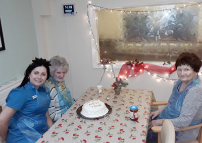 Making cake for New Year at Lulworth House Residential Care Home (4 of 5)