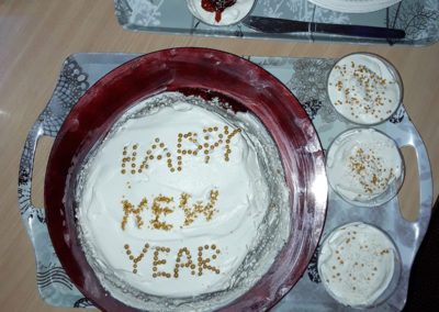 Making cake for New Year at Lulworth House Residential Care Home (5 of 5)
