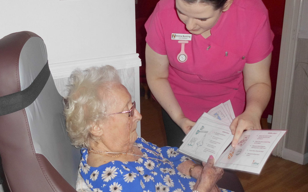 Using conversation cards at Woodstock Residential Care Home