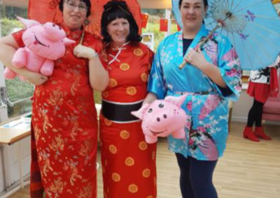 Chinese Dancers visit Loose Valley Care Home 5