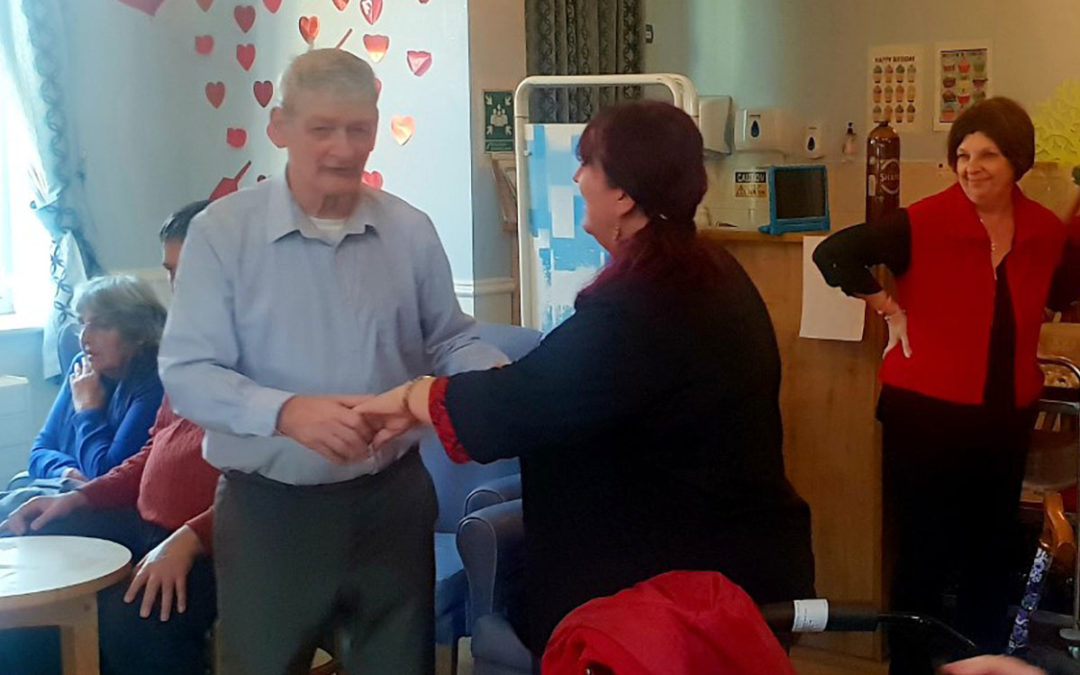 Valentine’s Day party at Lukestone Care Home