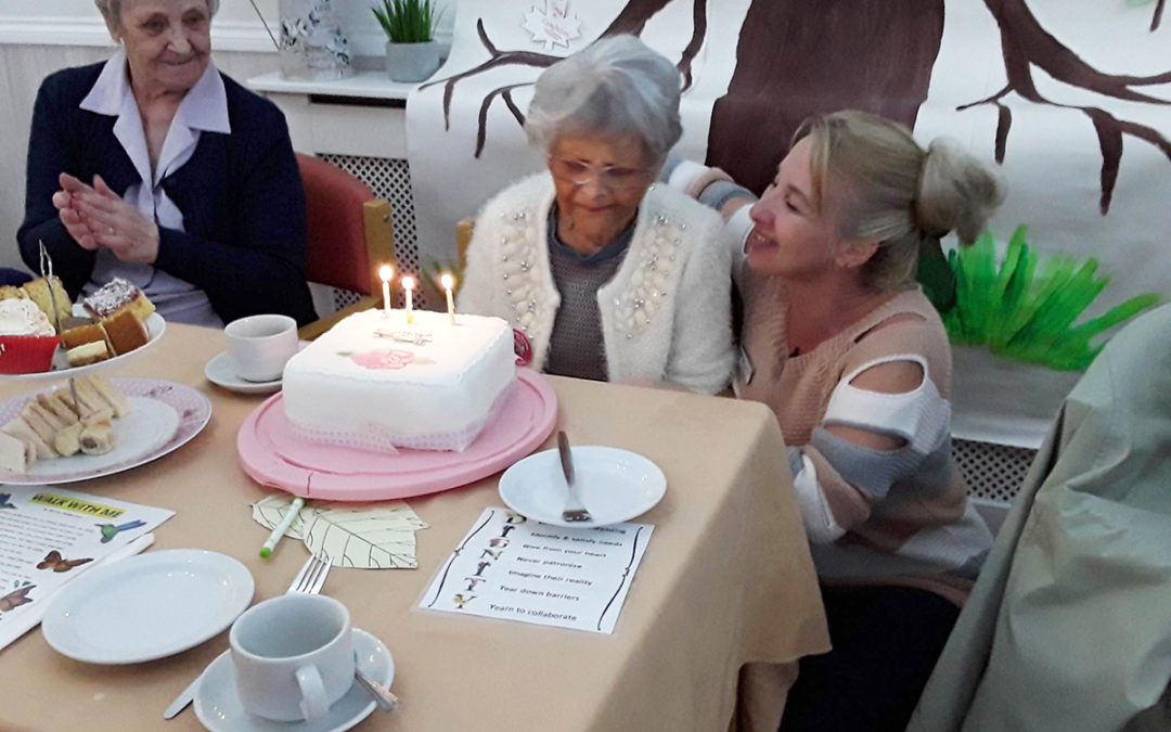 Many happy returns to Norma at Woodstock Residential Care Home