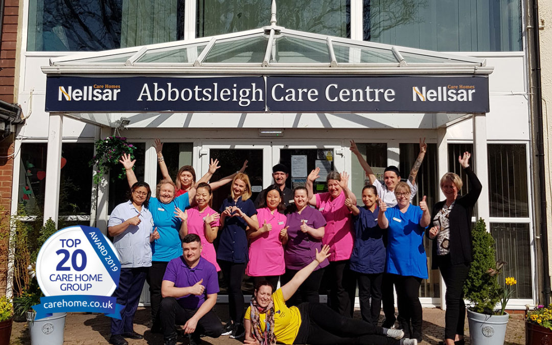 Nellsar Care Homes win Top 20 Care Home Group Award for 2019