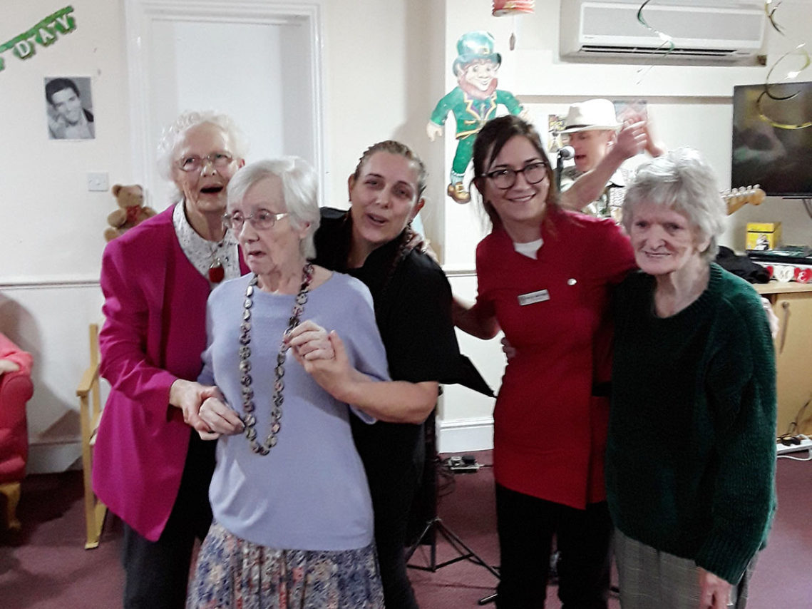 St Patrick's Day celebrations at Lulworth House Residential Care Home