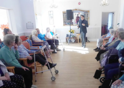 Michael Bublé tribute act singing for Woodstock residents