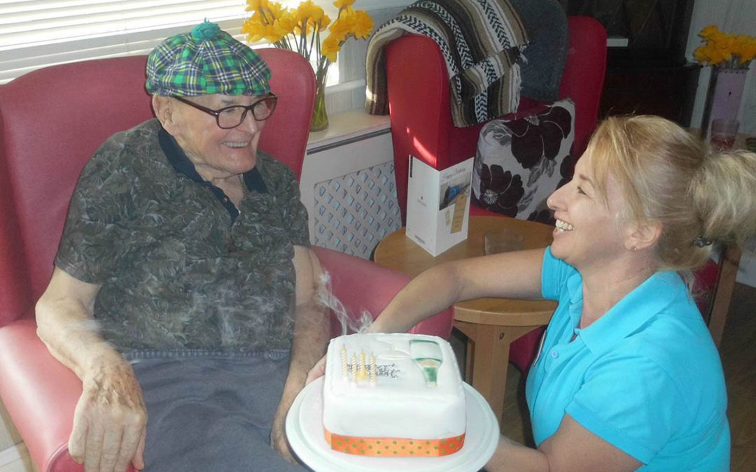 Many happy returns to Donald at Woodstock Residential Care Home