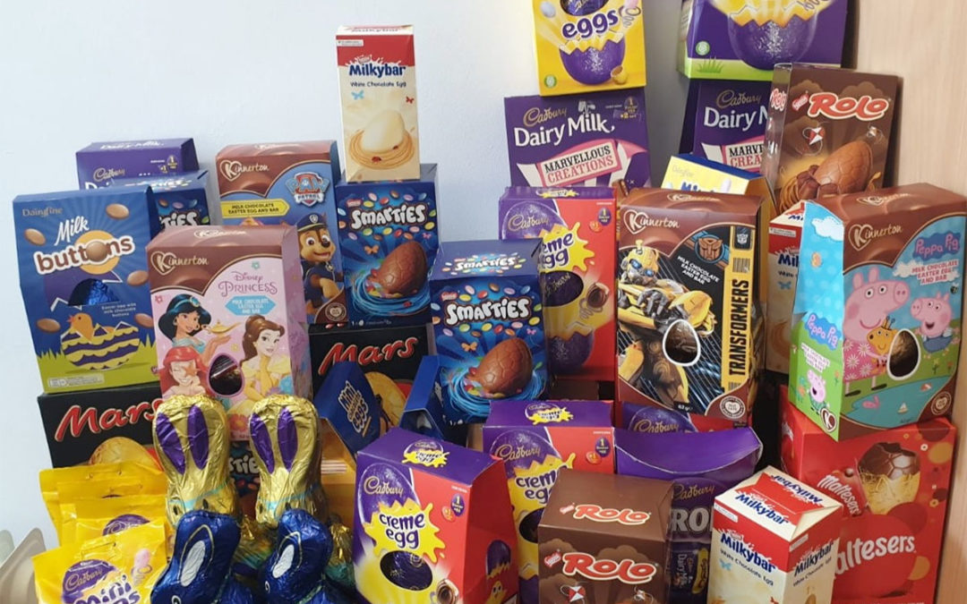 Lukestone Care Home residents deliver Easter eggs to Demelza House Hospice