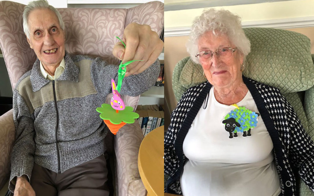 A splash of Easter colour at Silverpoint Court Residential Care Home