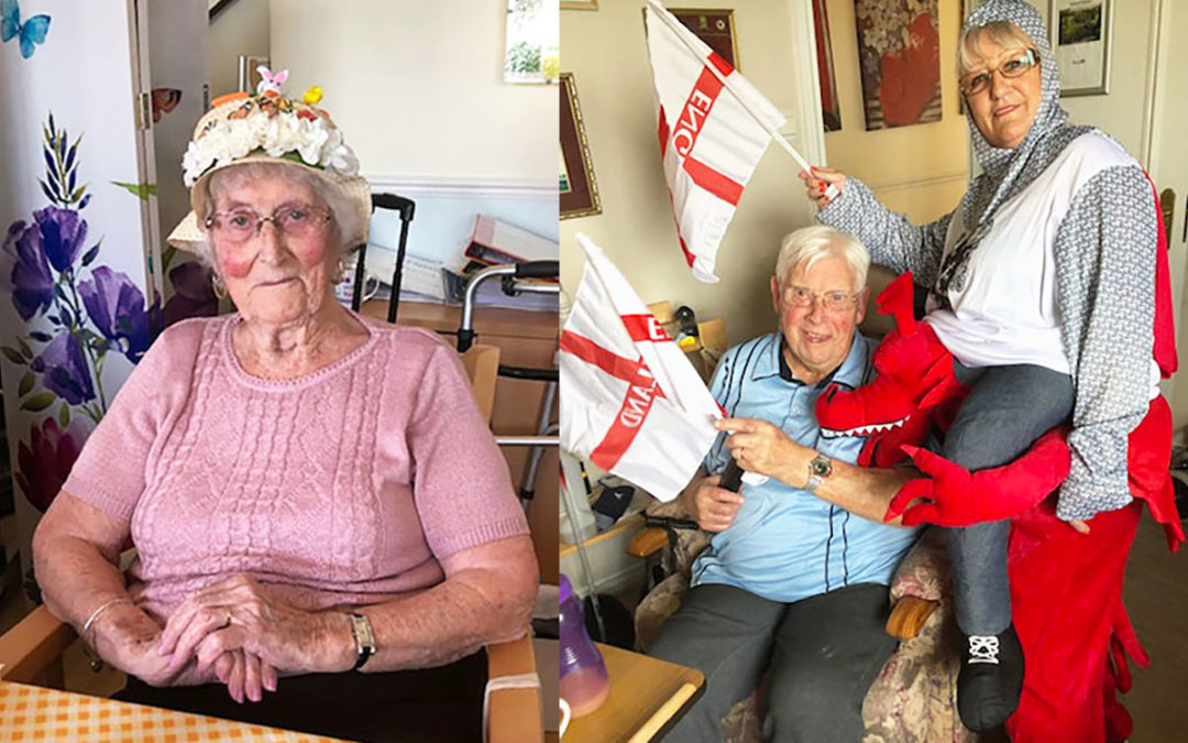 Easter Bonnets and St George’s Day at Silverpoint Court Residential Care Home
