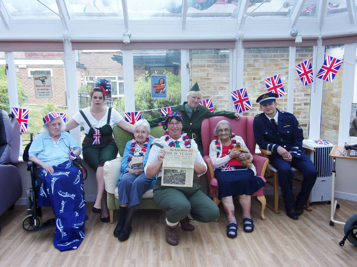 VE Day celebrations at Loose Valley Care Home