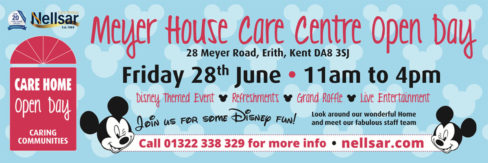Poster promoting Meyer House's Open Day