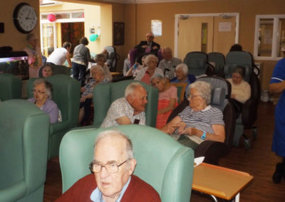 Residents in the lounge at Princess Christian Care Home during Dementia Action Week