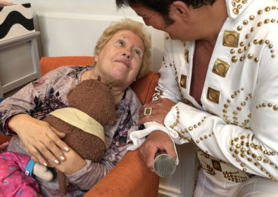 Elvis tribute act performing at Bromley Park Care Home 10