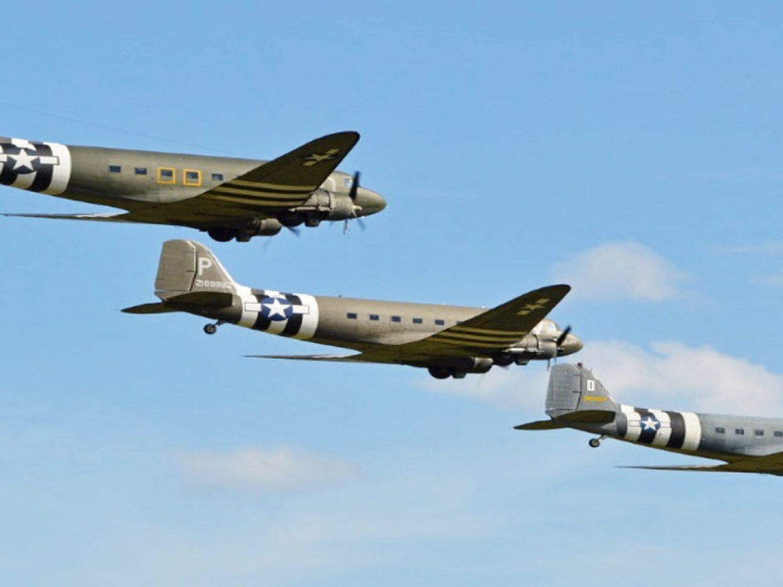 Dakota flypast at Loose Valley Care Home