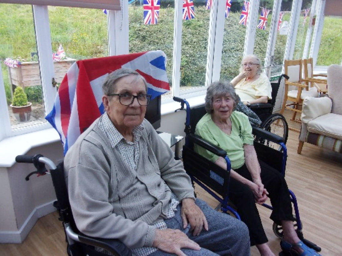 Residents enjoying the D-day celebrations