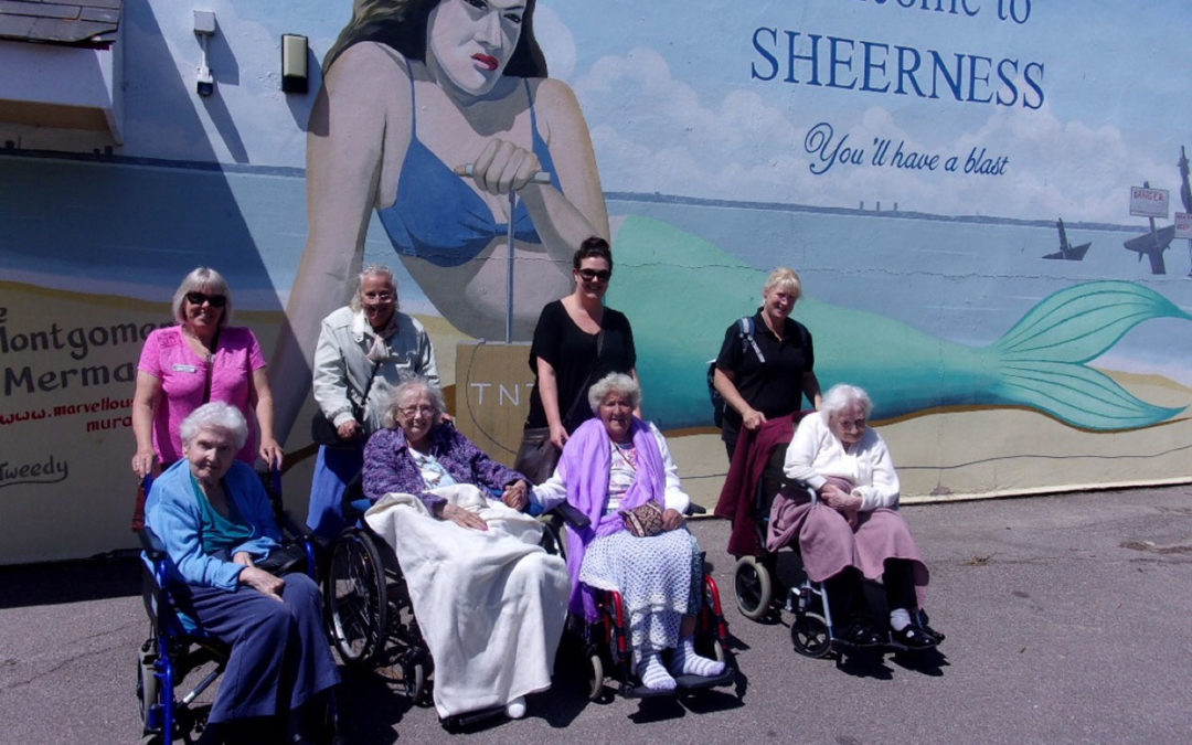 Loose Valley Care Home residents do love to be beside the seaside