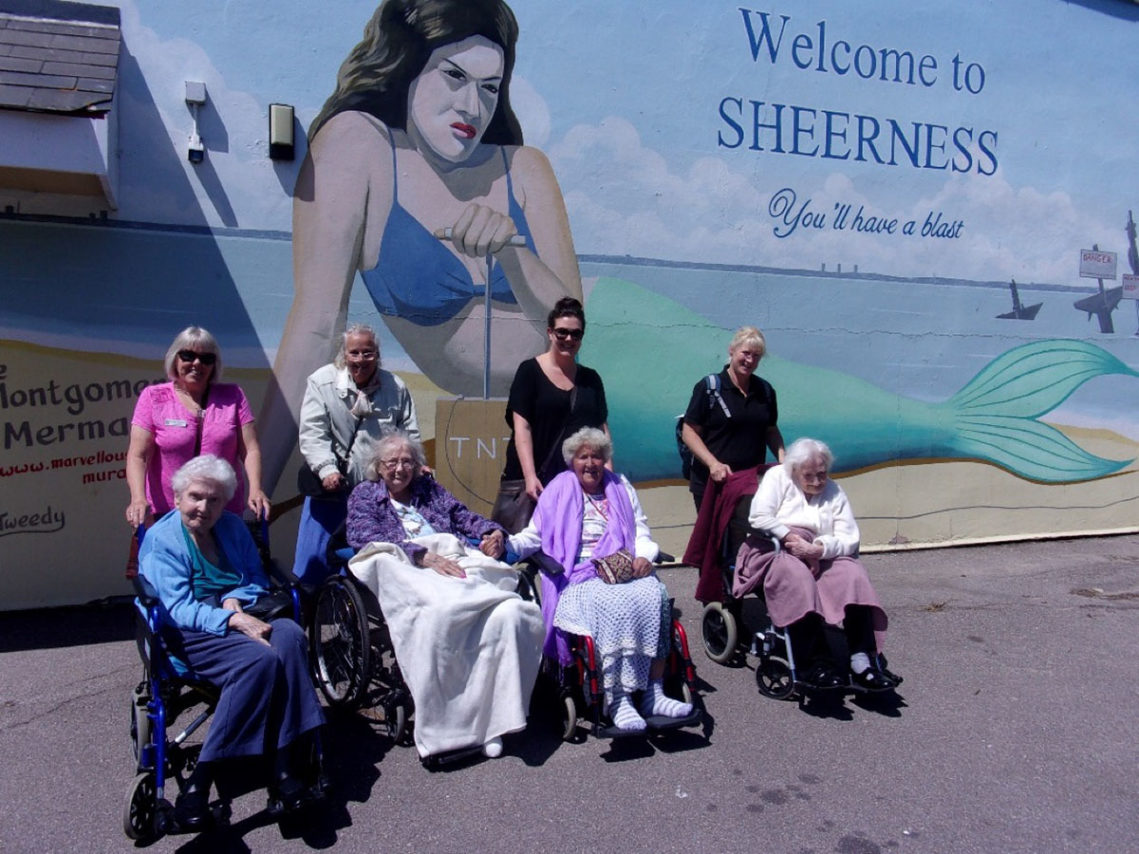 Loose Valley residents and carers on an outing to Sheerness