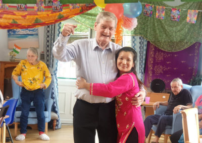 Bollywood theme day at Lukestone Care Home 1