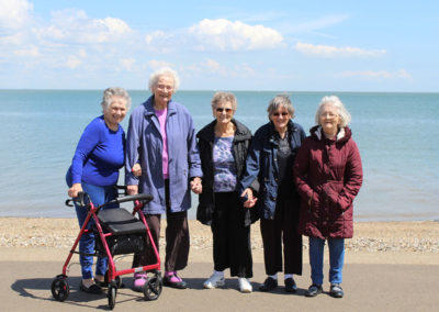 Sonya Lodge Residential Care Home ladies visit Minster Beach 4