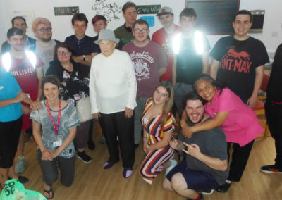 Group photo of Woodstock staff with Princes Trust volunteers