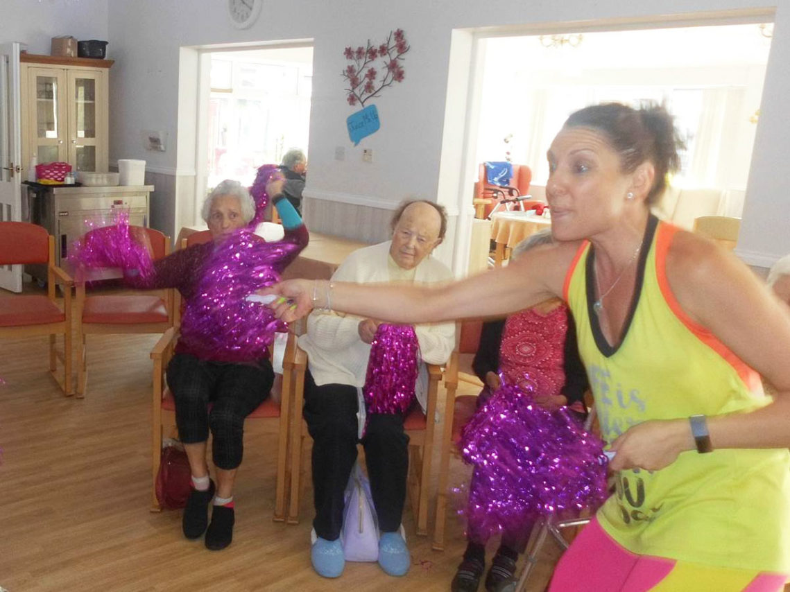 Zumba class at Woodstock Residential Care Home