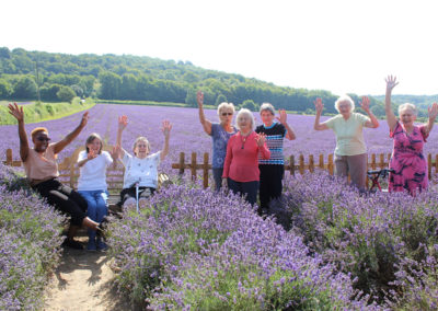 Sonya Lodge Residential Care Home ladies visit Castle Farm in Sevenoaks 11
