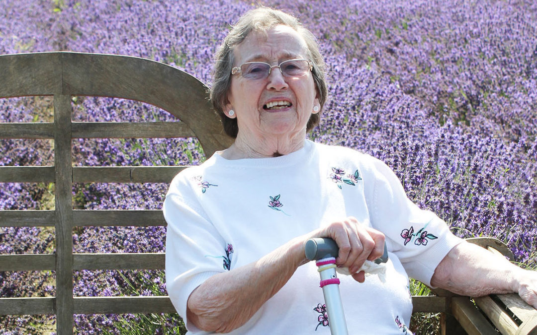 Sonya Lodge Residential Care Home ladies go lavender