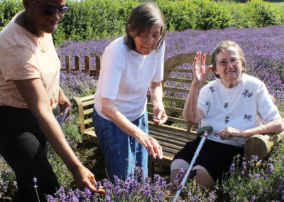 Sonya Lodge Residential Care Home ladies visit Castle Farm in Sevenoaks 3