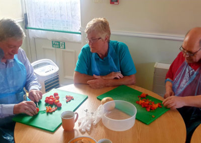 Baking cakes and cooking spuds at Lukestone Care Home 2 of 4