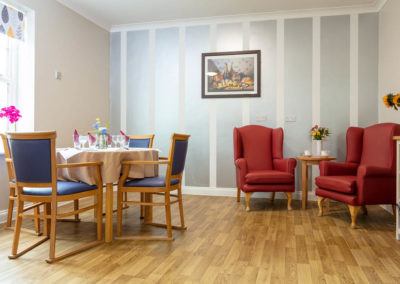 Lounge and Dining Area in Princess Christian’s Knaphill Unit