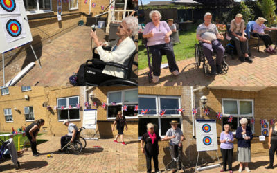 Sports day events at Silverpoint Court Residential Care Home