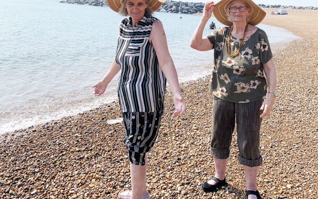 Folkestone beach outing at Lulworth House Residential Care Home